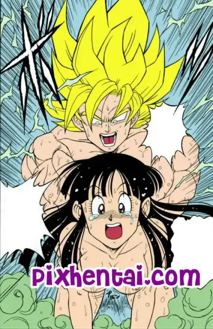 Chi-Chi dientot Goku saat Mandi